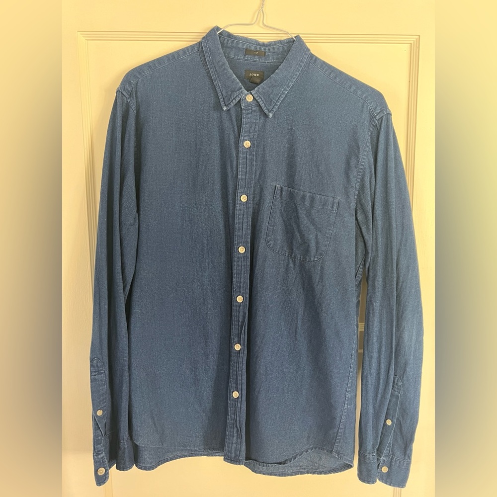Soft dark denim JCrew shirt
